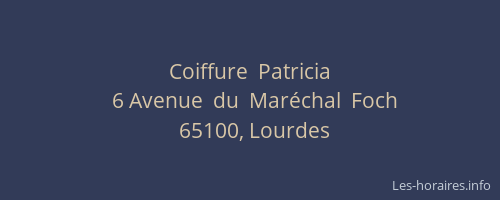 Coiffure  Patricia