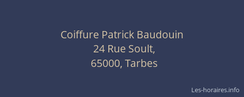 Coiffure Patrick Baudouin