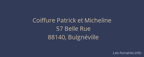 Coiffure Patrick et Micheline