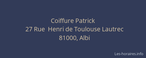 Coiffure Patrick