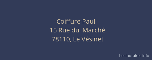 Coiffure Paul