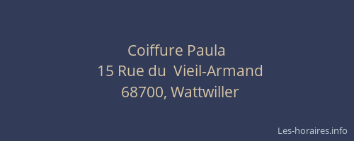 Coiffure Paula
