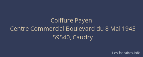 Coiffure Payen