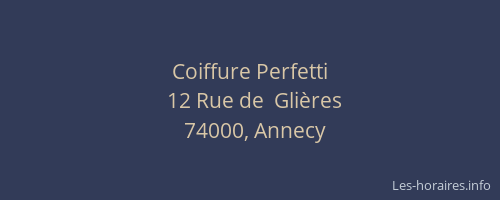 Coiffure Perfetti