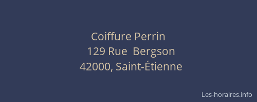 Coiffure Perrin