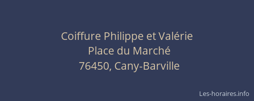 Coiffure Philippe et Valérie
