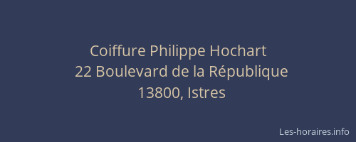 Coiffure Philippe Hochart