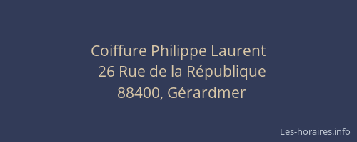 Coiffure Philippe Laurent