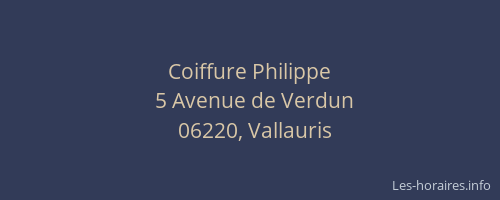 Coiffure Philippe