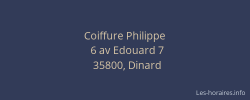 Coiffure Philippe