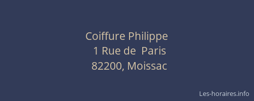 Coiffure Philippe