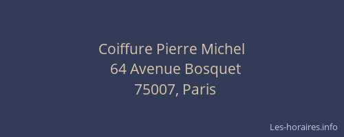 Coiffure Pierre Michel