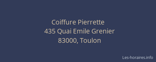 Coiffure Pierrette