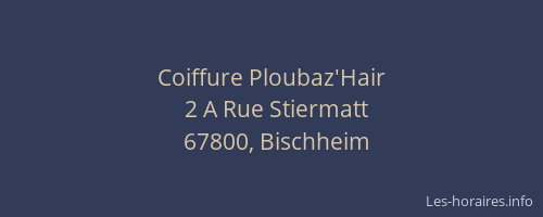 Coiffure Ploubaz'Hair