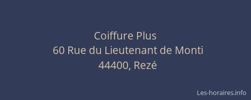 Coiffure Plus