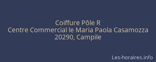 Coiffure Pôle R
