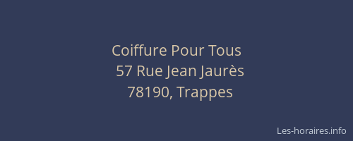 Coiffure Pour Tous