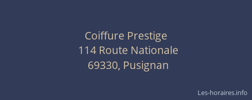 Coiffure Prestige
