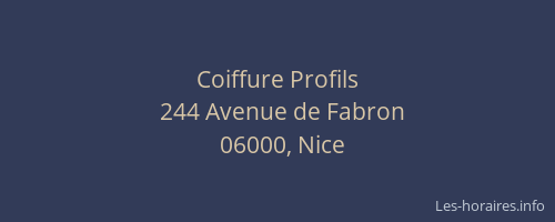 Coiffure Profils