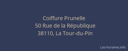 Coiffure Prunelle