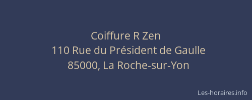 Coiffure R Zen
