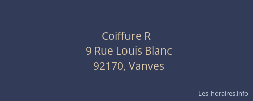 Coiffure R
