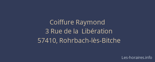 Coiffure Raymond