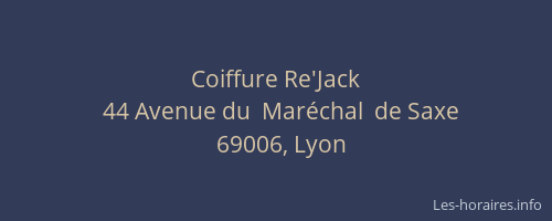 Coiffure Re'Jack