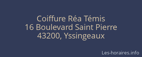 Coiffure Réa Témis