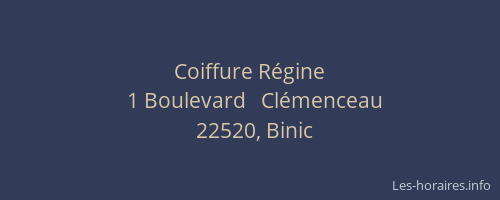 Coiffure Régine
