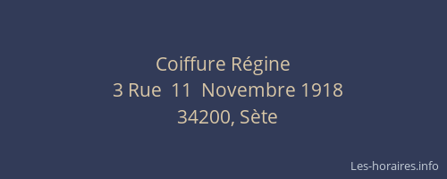 Coiffure Régine