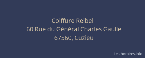 Coiffure Reibel