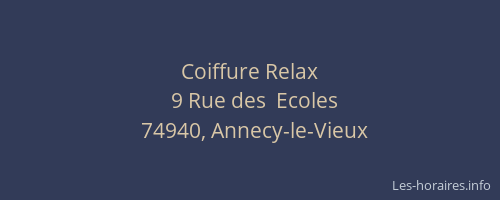 Coiffure Relax