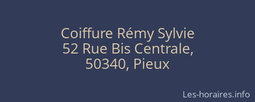 Coiffure Rémy Sylvie