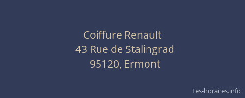 Coiffure Renault