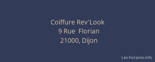 Coiffure Rev'Look