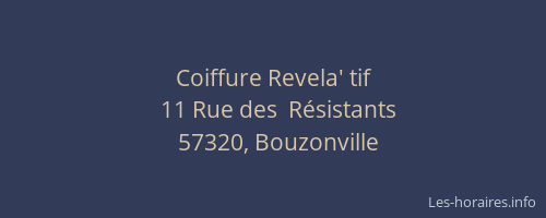 Coiffure Revela' tif