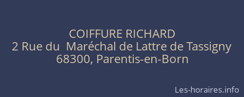 COIFFURE RICHARD
