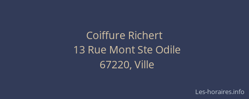 Coiffure Richert