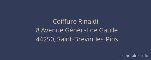 Coiffure Rinaldi