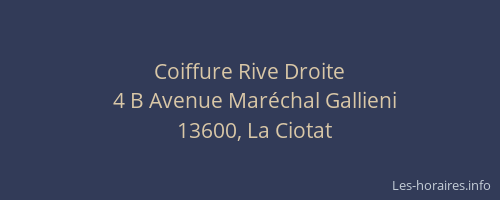 Coiffure Rive Droite