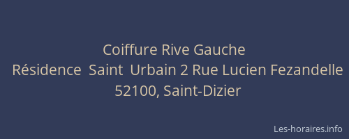 Coiffure Rive Gauche