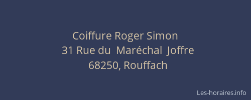 Coiffure Roger Simon