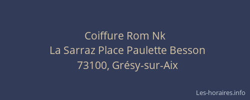 Coiffure Rom Nk