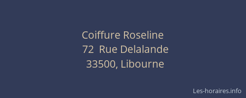 Coiffure Roseline