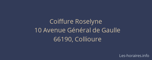 Coiffure Roselyne
