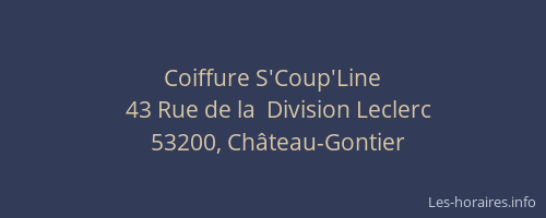 Coiffure S'Coup'Line