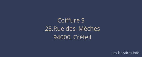 Coiffure S