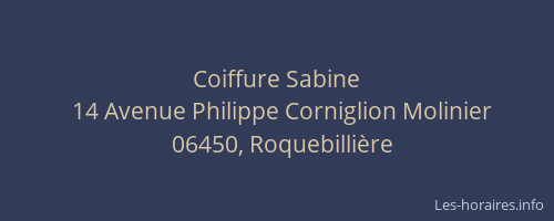Coiffure Sabine