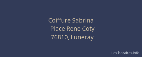 Coiffure Sabrina